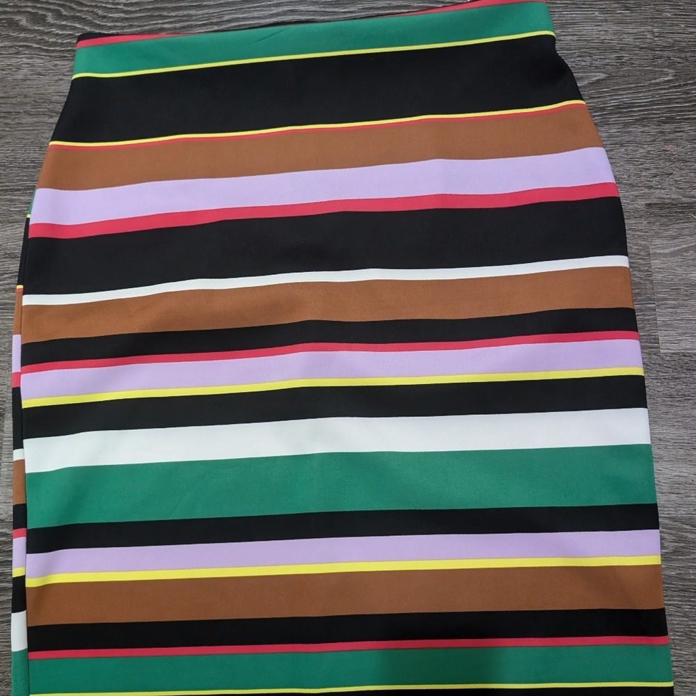 Worthington Striped Pencil Skirt